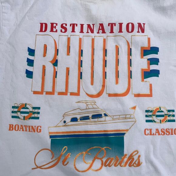 Rhude St. Barths Destination T-shirt Size L - Picture 2 of 8